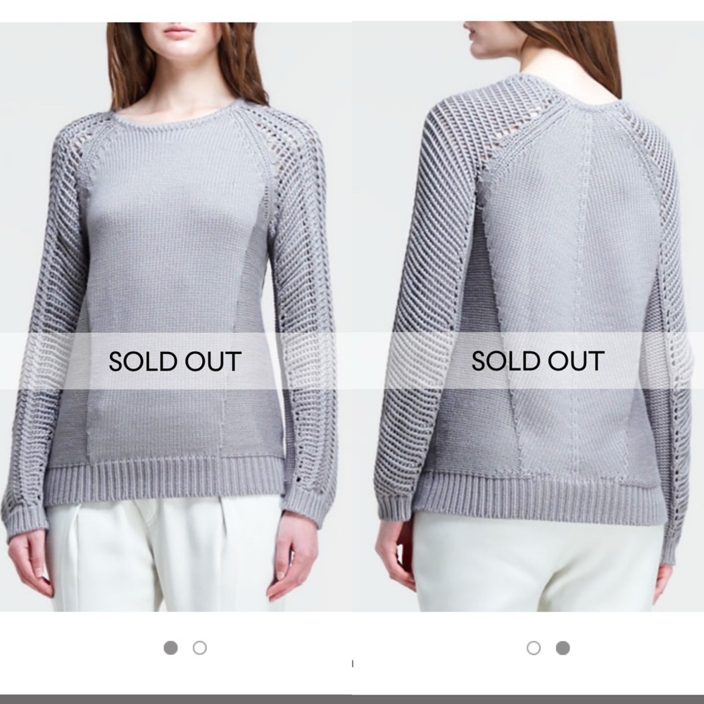 Helmut Lang Skeletal Cord Mixed-Knit Pullover